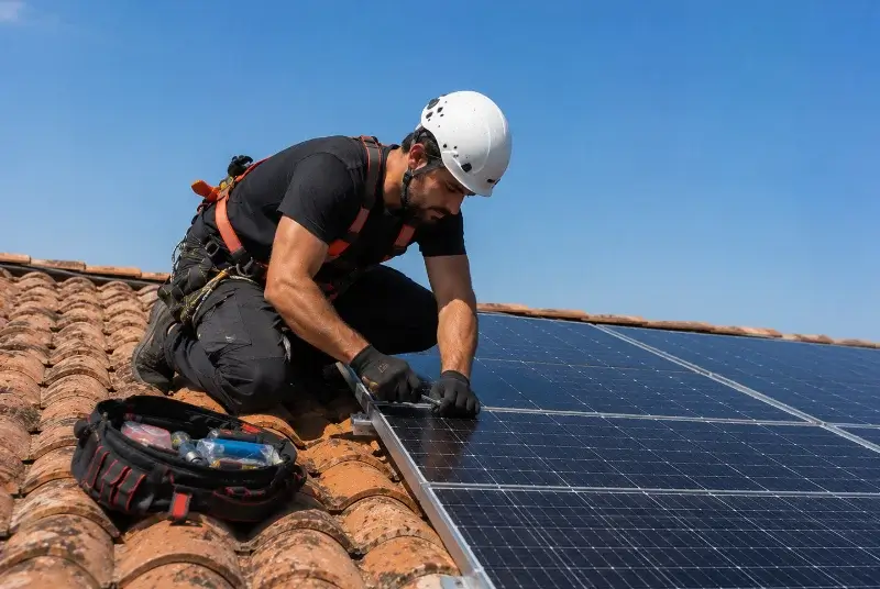 Maintenance et monitoring de panneaux solaires à Landaul